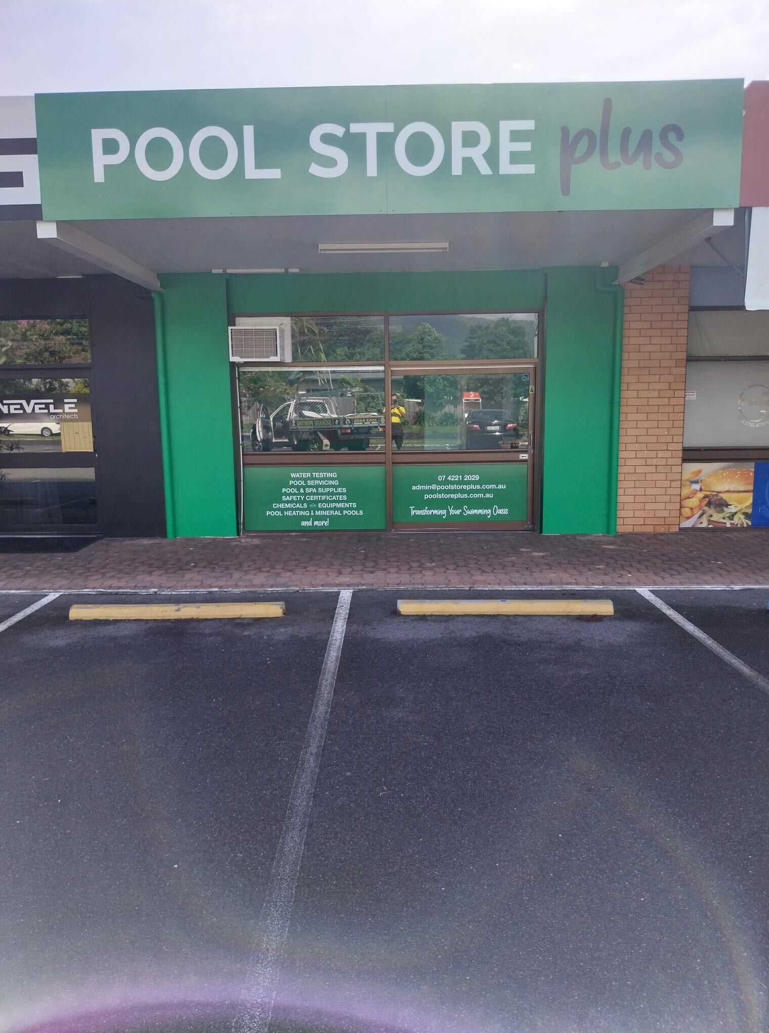 Pool Store Plus Signage